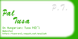 pal tusa business card